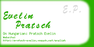 evelin pratsch business card